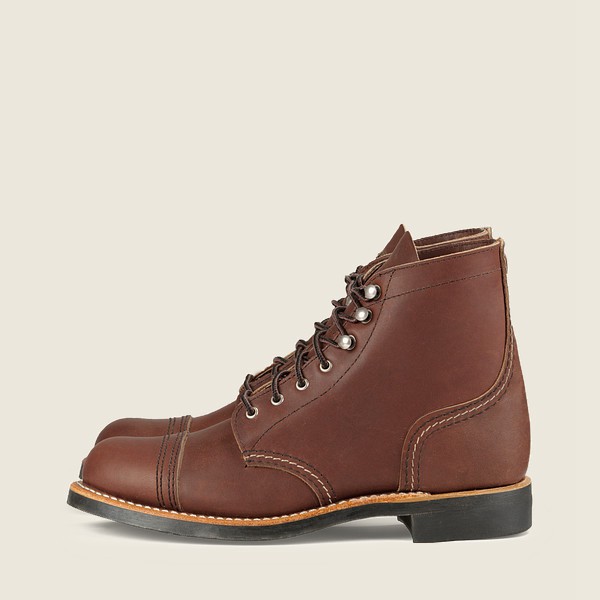 Heritage Støvler Dame - Red Wing Iron Ranger - Short Harness Læder - Brune - BRLOES-035